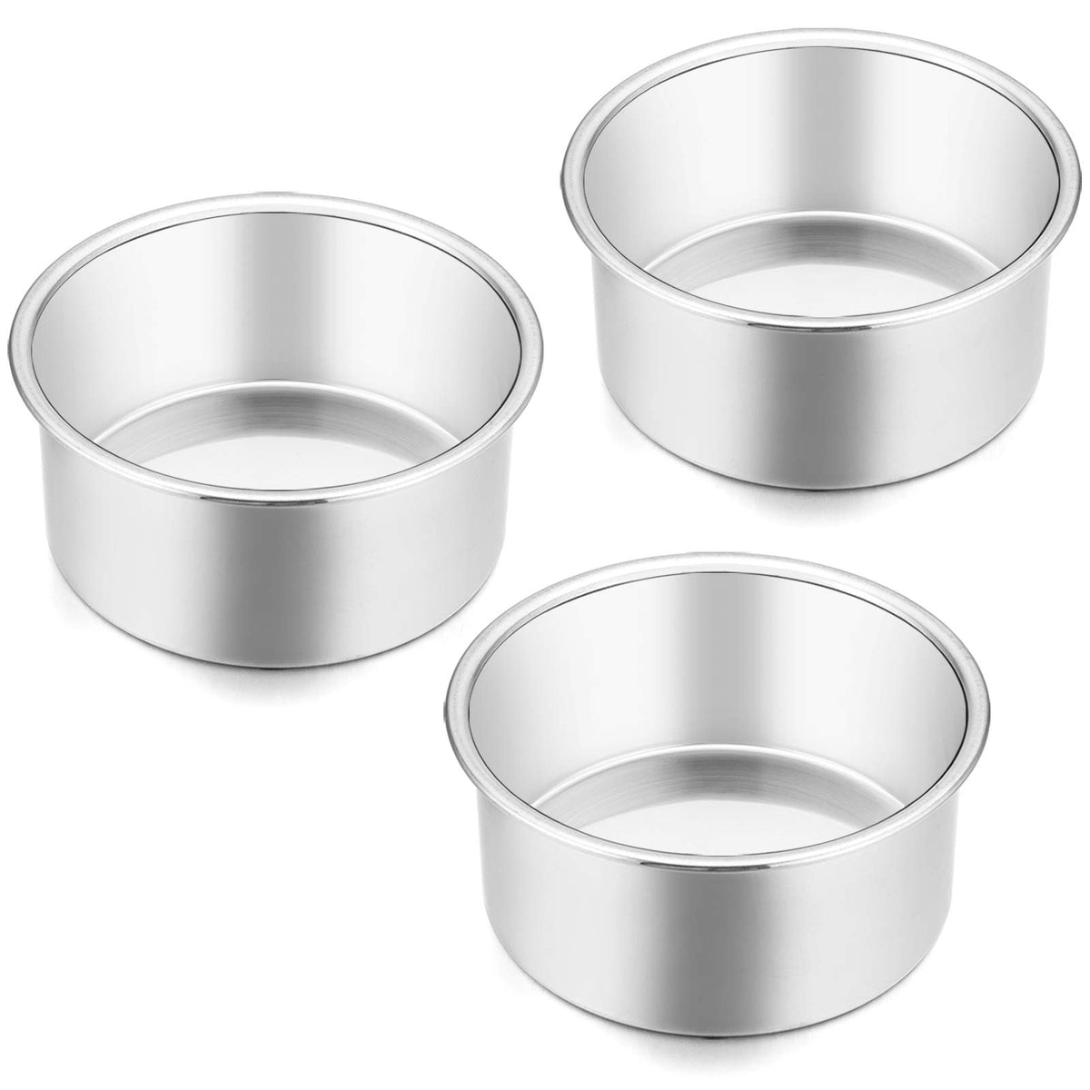 E-far 4-inch small cake pan set front view showing compact bakeware for mini desserts