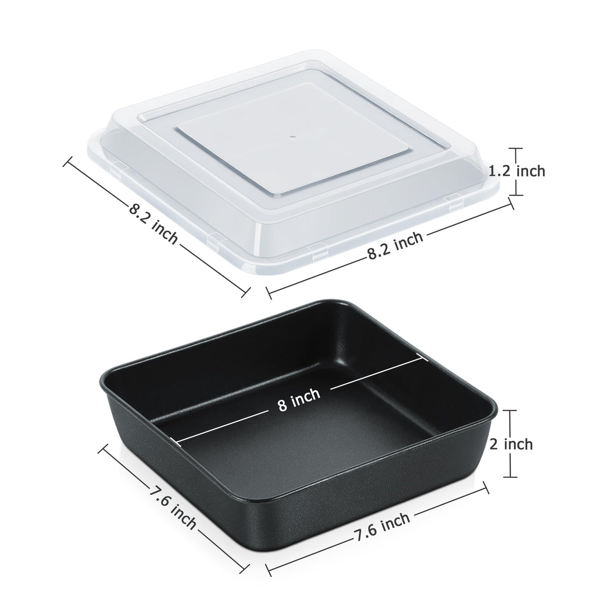 E-far nonstick surface close-up demonstrates quick release of baked goods.