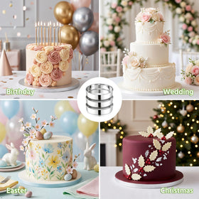 E-far 9-inch set ideal for wedding and celebration cakes