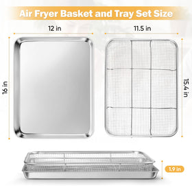 E-far drip tray below the basket catches drips for easy cleanup