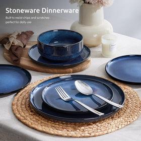 E-far cereal bowl in Deep Sea Blue perfect for soups and cereals.