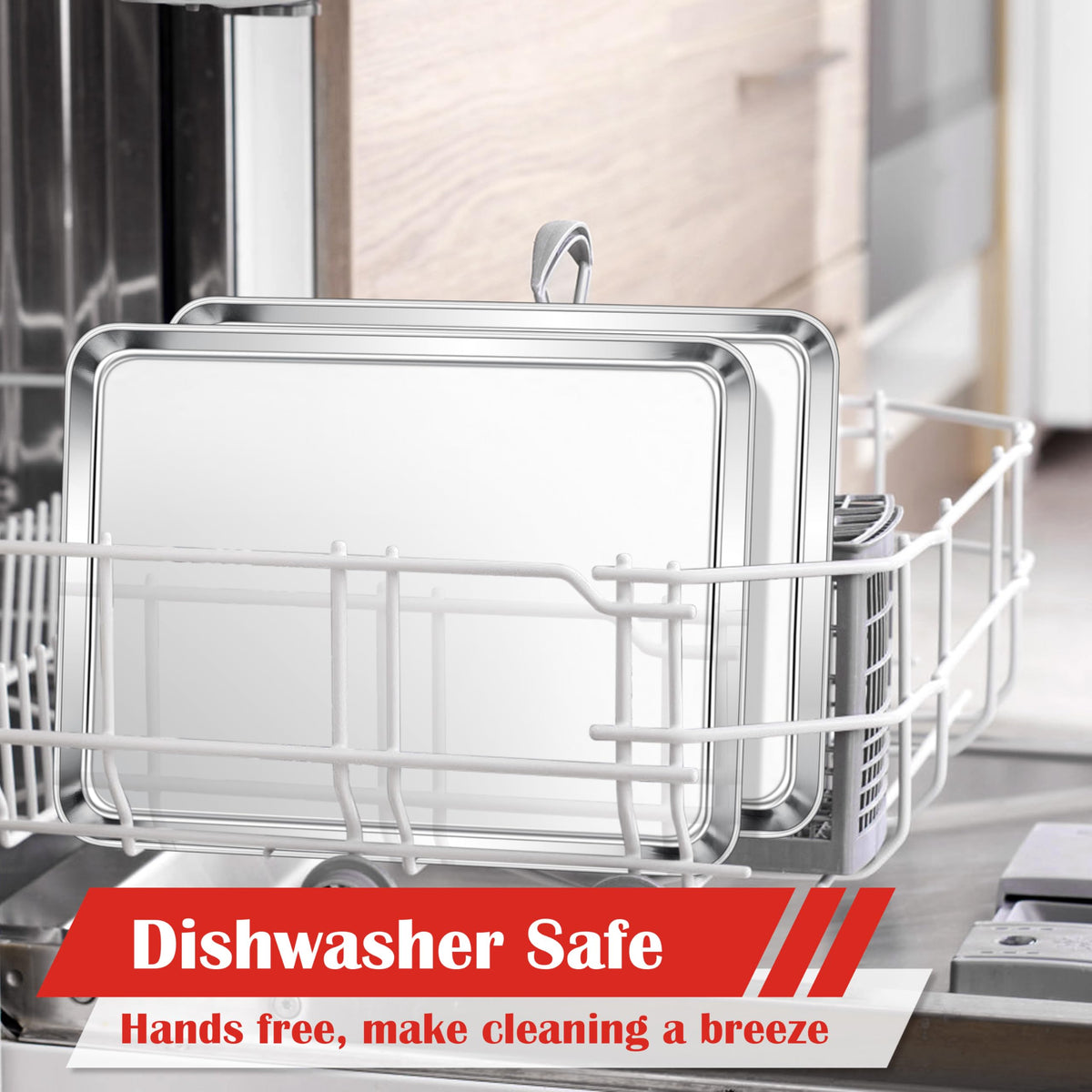 E-far cookie sheet large capacity ideal for batches of cookies and roasting.