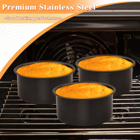 E-far pans with flat bottom for even heat distribution