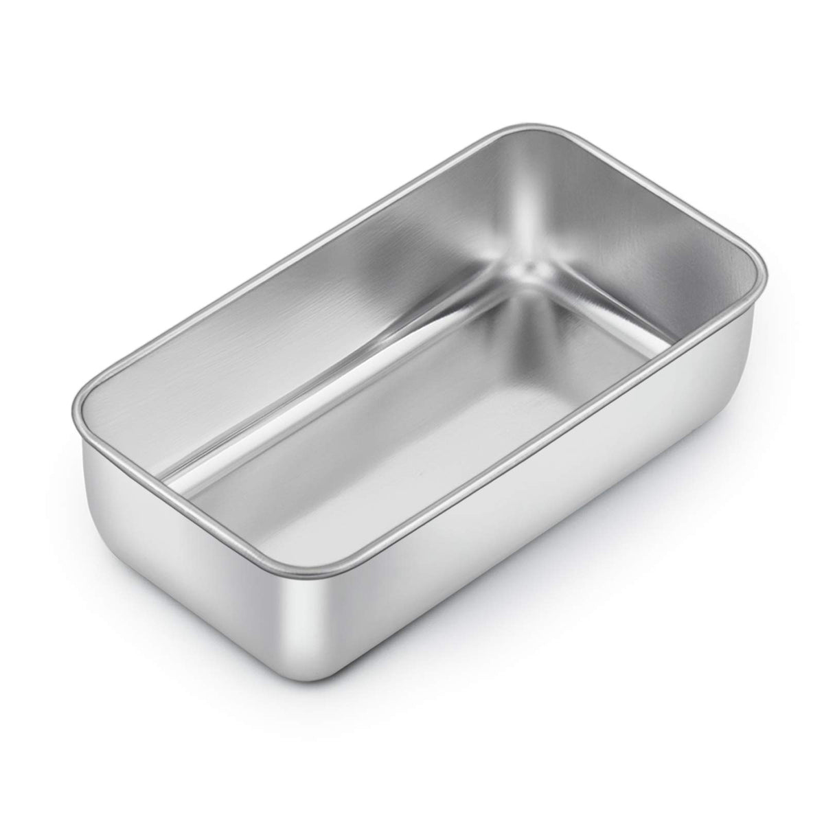 E-far loaf pan with brushed finish for easy release and even baking