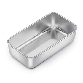 E-far loaf pan with brushed finish for easy release and even baking
