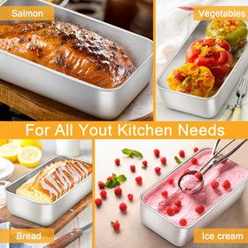 E-far loaf pan demonstrates easy release during unmolding