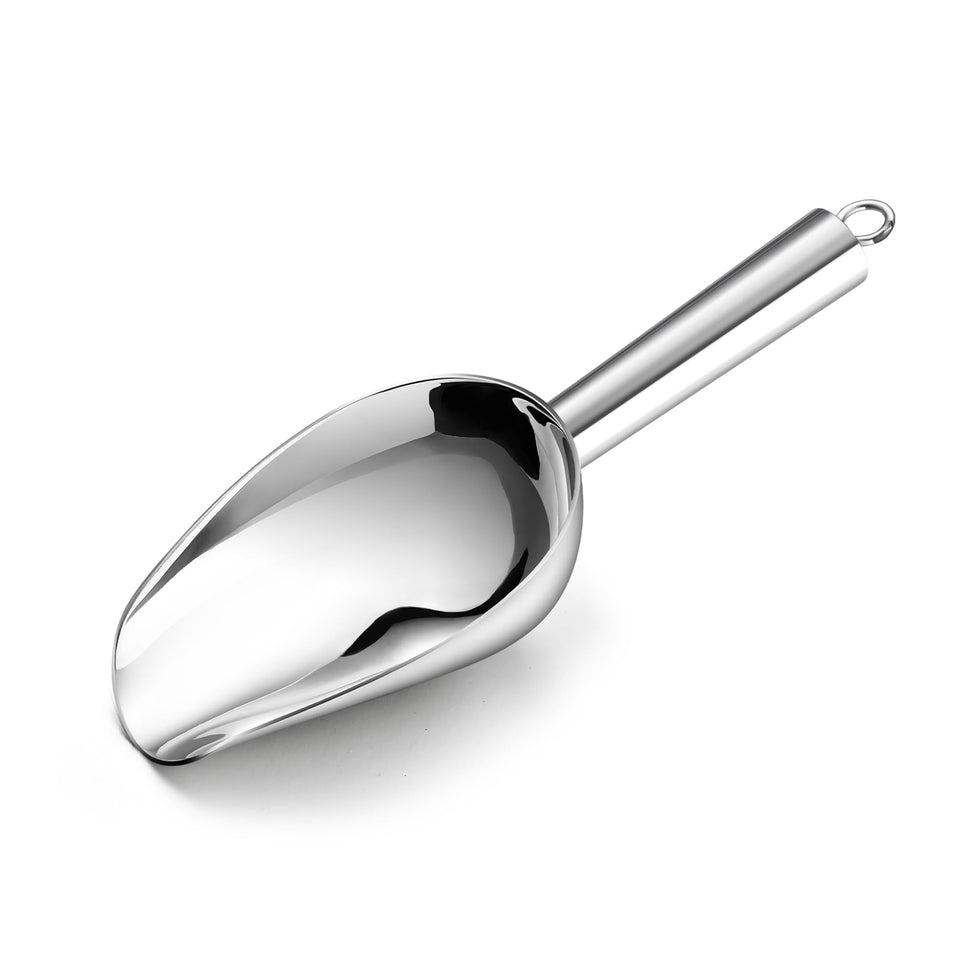 E-far mini metal scoop 3oz for ice, precise portions for drinks.