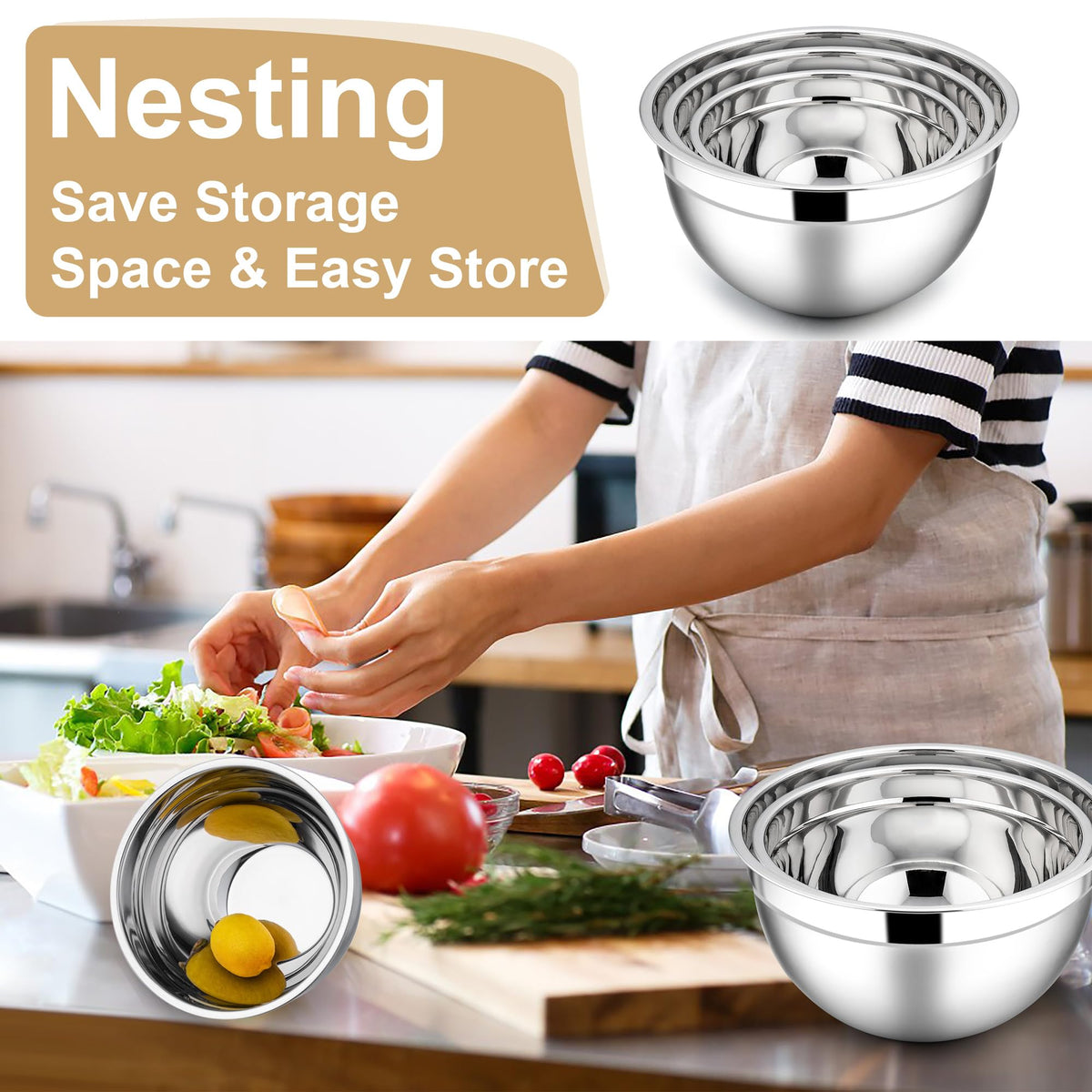 E-far airtight lids with raised handles ensure easy opening.