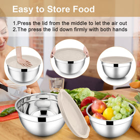 E-far bowls are dishwasher-safe; lids should be hand-washed.