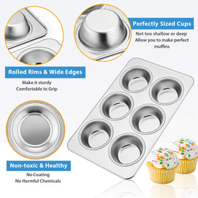 E-far stainless steel, chemical-free construction for safe baking