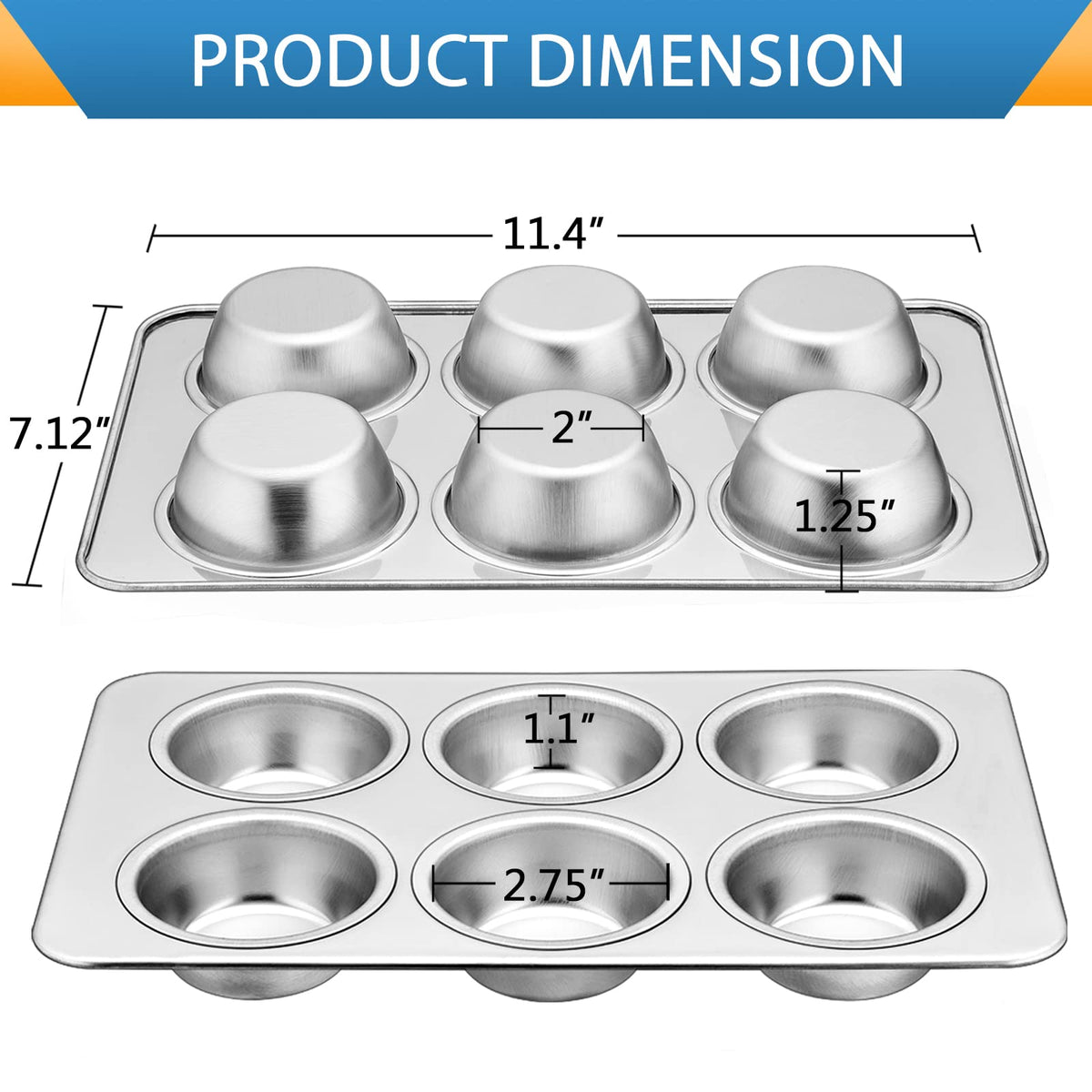 Two E-far pans stacked for compact storage and batch flexibility