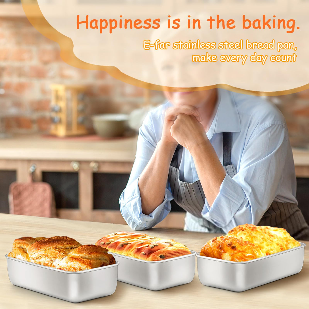 E-far multi-purpose bakeware supports breads and cakes