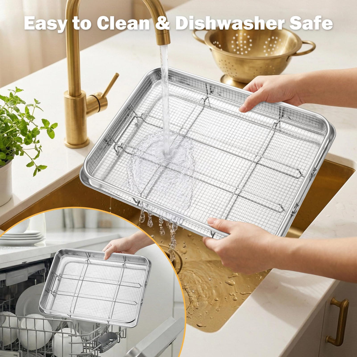 Versatile E-far rack set used for baking and roasting