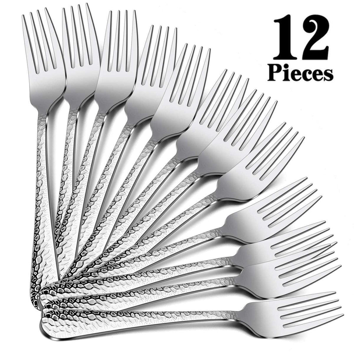 E-far versatile forks suitable for salads, pasta, steak and more
