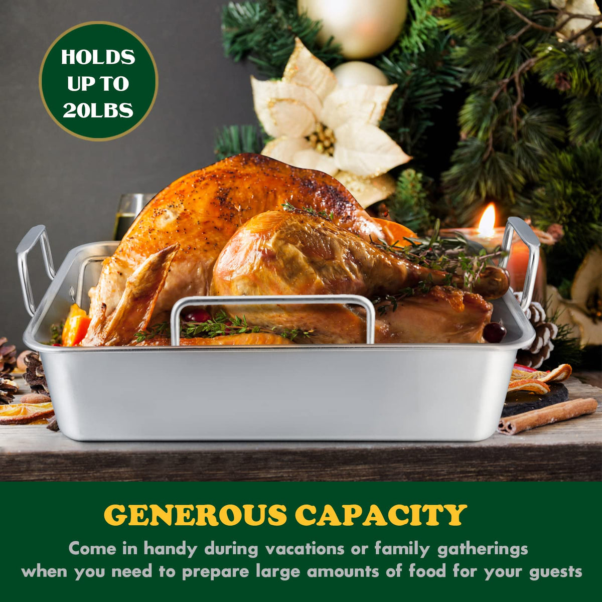 E-far V-shaped rack supports heavy roasts without tipping