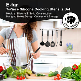 E-far skimmer and tongs combo with heat resistant tips.