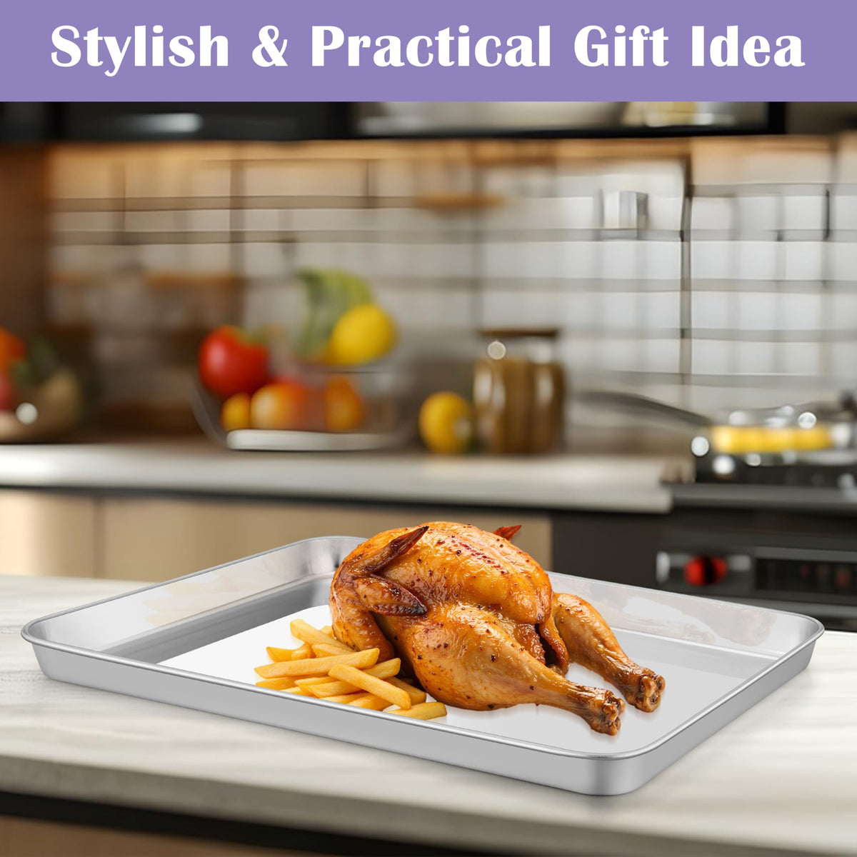E-far stackable pans and racks save cabinet space after cooking