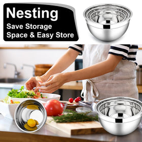 E-far offers three sizes for versatile baking, cooking, and prep