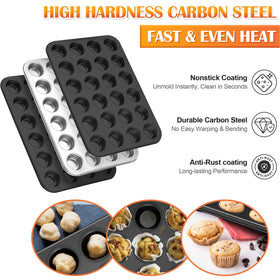 E-far warp-resistant carbon steel bakeware for lasting durability