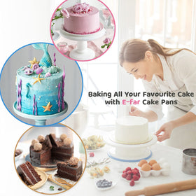 E-far wedding cake pan ideas for tiered creations.