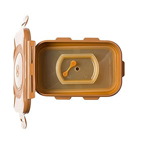 e-jen earthenware brown fermentation container designed for space-saving fridge storage
