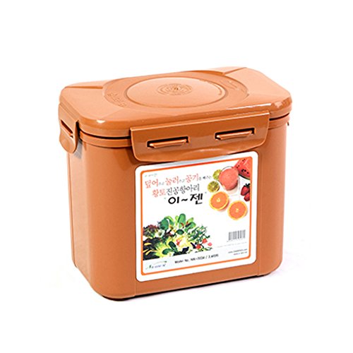 e-jen premium kimchi container with vacuum lid enabling probiotic-friendly fermentation