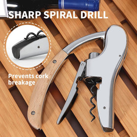 E.Palace elegant wood and stainless steel design suits any setup.