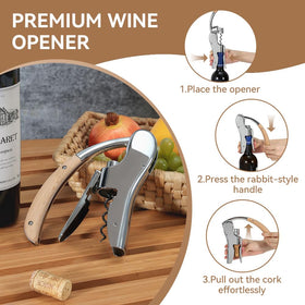 E.Palace wooden handle grip offers comfortable, non-slip handling.