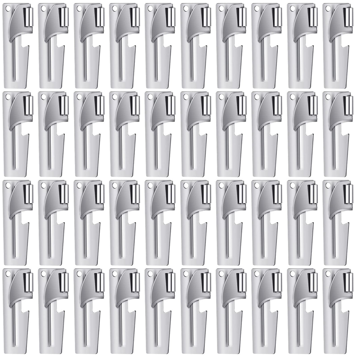 Eaasty 40-pack P-38 can opener set in military style for on-the-go meals