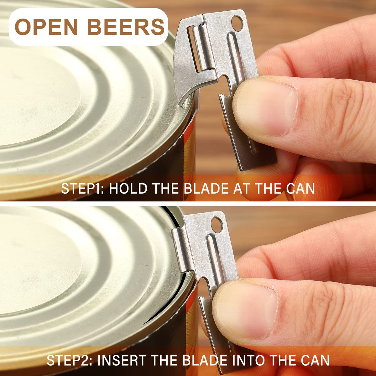 Eaasty army survival can opener compact design fits in pockets