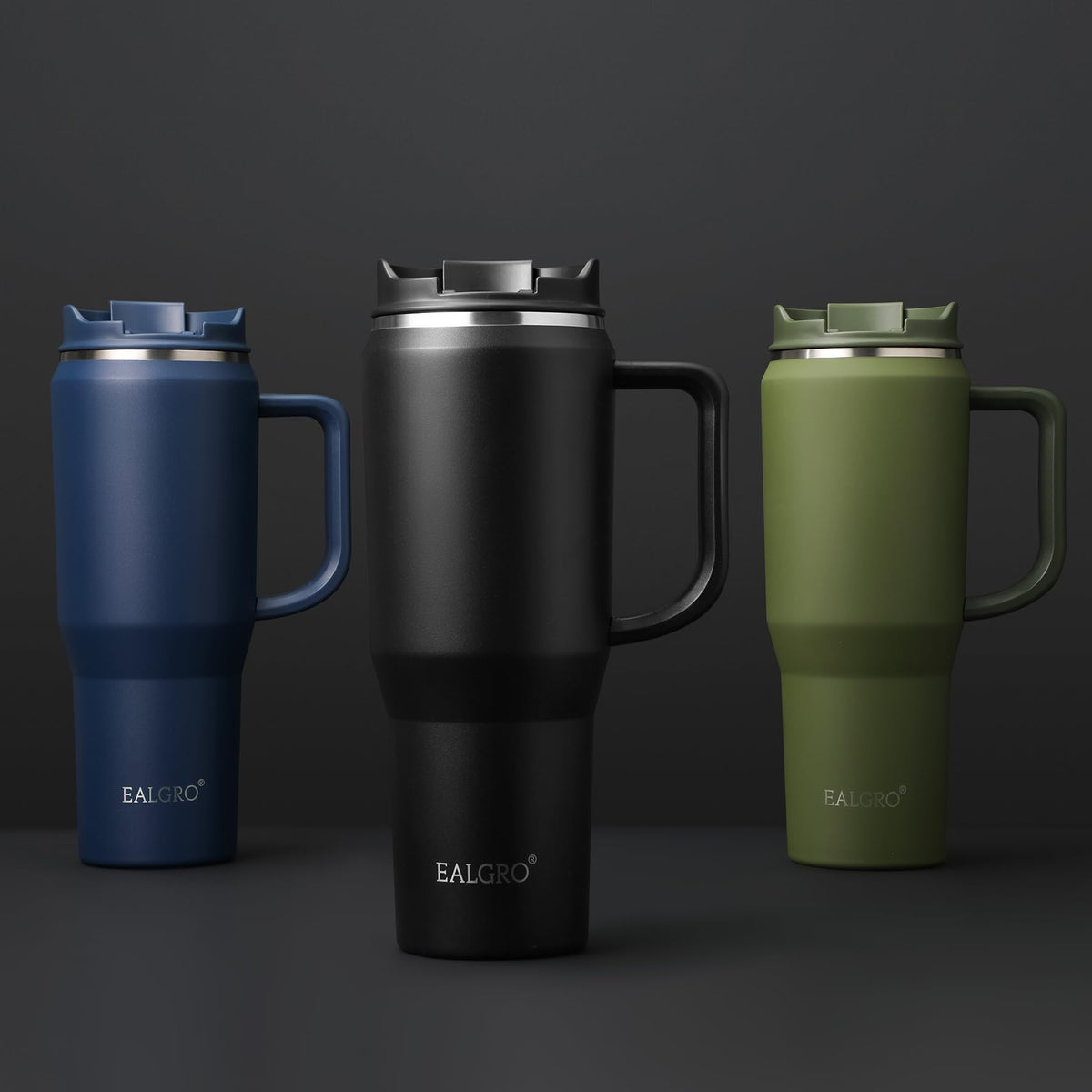 EALGRO thermal bottle keeps drinks hot or cold for hours.