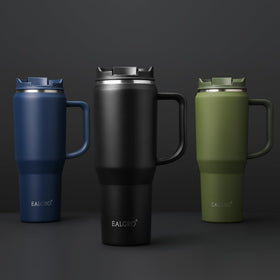 EALGRO thermal bottle keeps drinks hot or cold for hours.