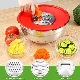 Eallpha grater attachments for slicing, shredding and grating in the bowl