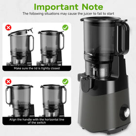 EanOruus juice outlet pours smooth juice with minimal oxidation.