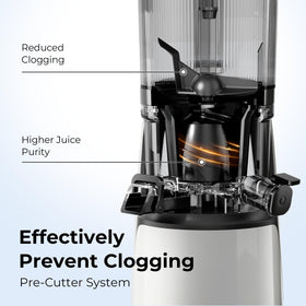 EanOruus removable pulp ejector simplifies cleanup