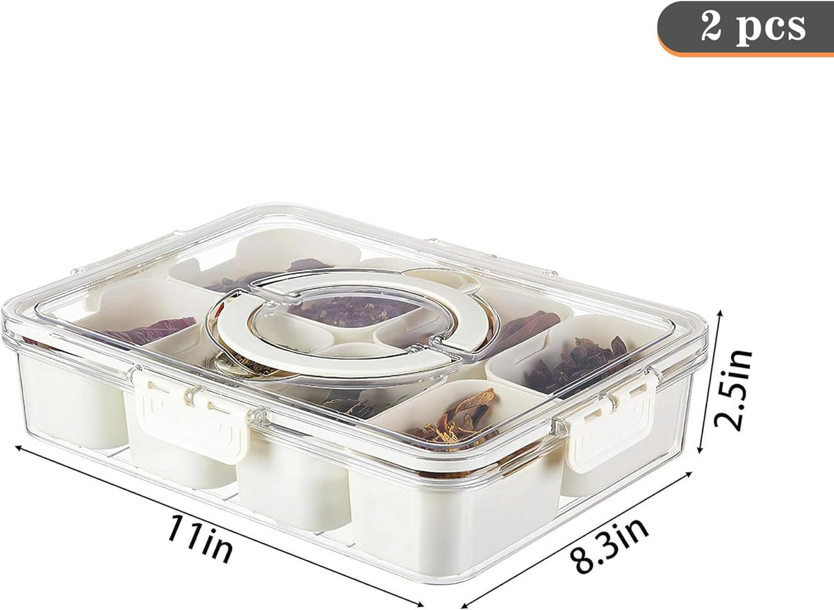 Eanpet snack box with portable handle ideal for travel and camping.