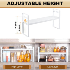 EAROND heavy-duty metal shelf provides sturdy storage capacity.