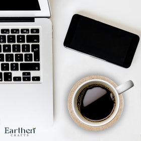 EARTHEN CRAFTS gift-ready six-piece coaster set for home entertaining