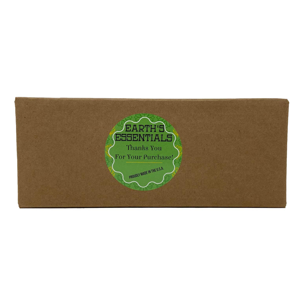 Earth's Essentials 8.5-inch tall bottle fits standard shelves.