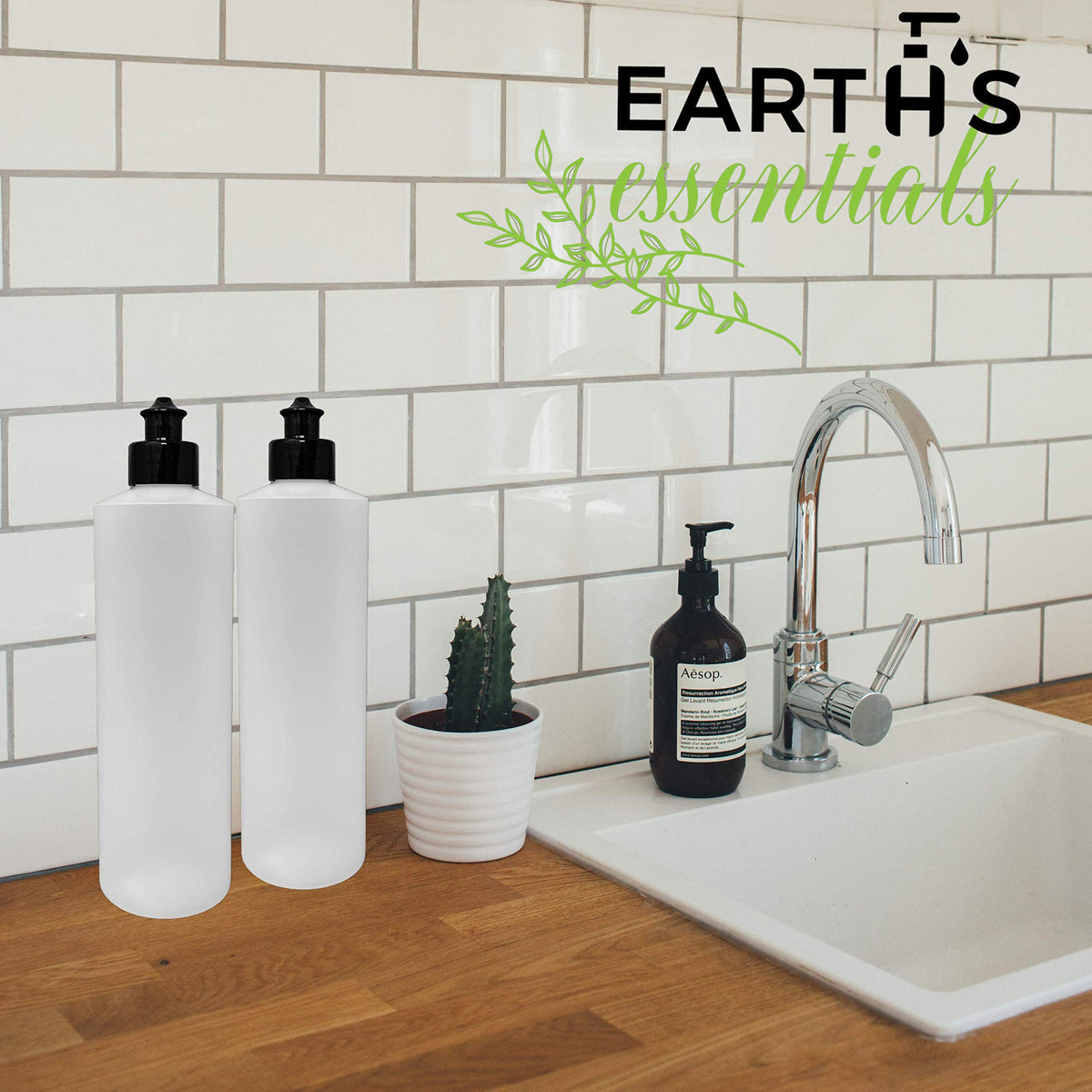 Earth's Essentials included funnel for quick, clean filling.
