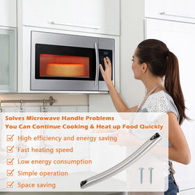 Earthtec easy-install door handle, handheld view suggests simple, tool-free swap.