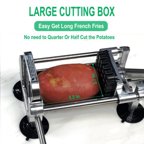 Eascandy Cutter suction cups grip counters for stable slicing during meal prep.