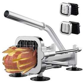 Eascandy French Fry Cutter top view shows compact design for precise cuts and easy handling.
