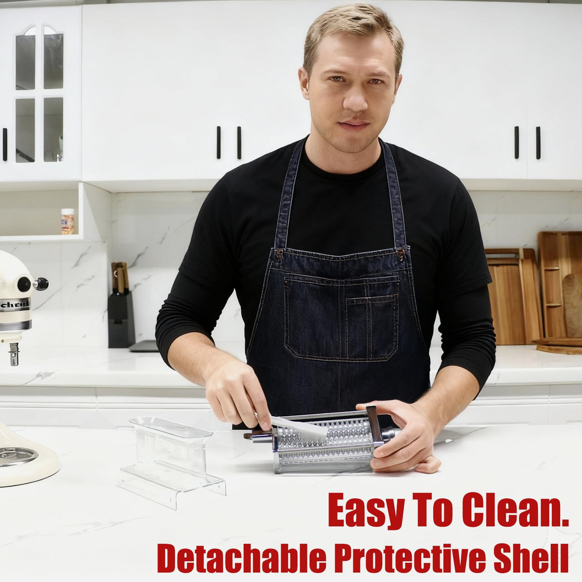 Eascandy tenderizer components are dishwasher-safe for easy cleanup.