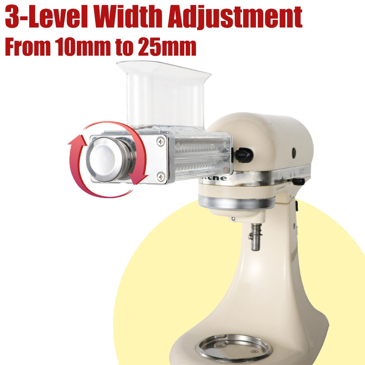 Eascandy meat tenderizer adjustable dial shown for precise control.