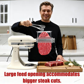 Eascandy meat tenderizer transparent shell allows monitoring during use.