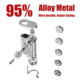 Eascandy Pasta Press bucatini disc ideal for hollow noodles and sauces.