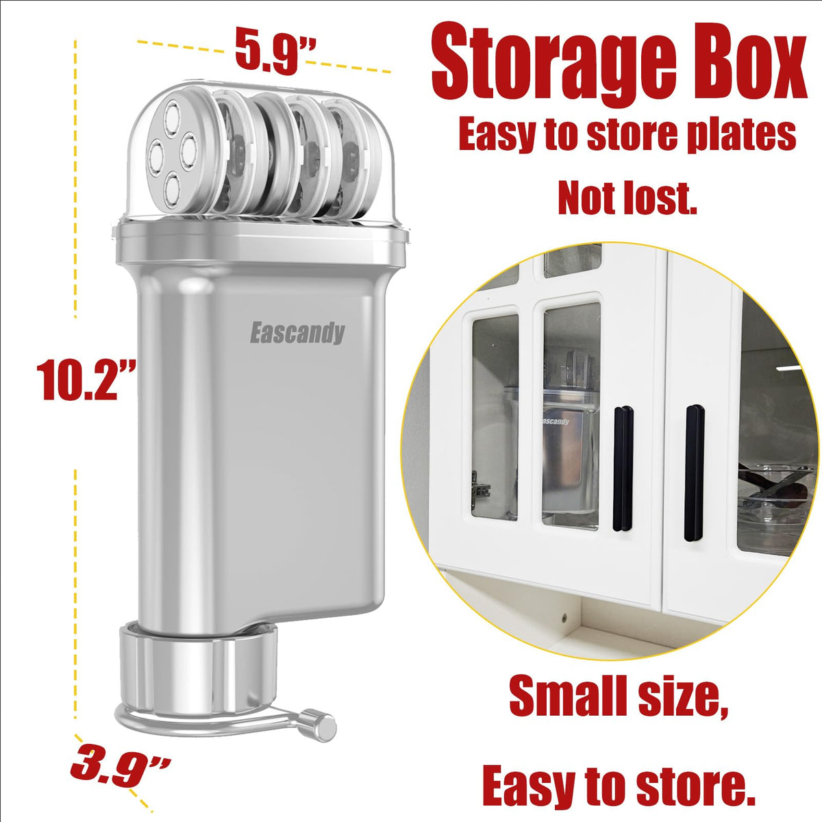 Eascandy Pasta Press rigatoni disc creates ridged tubes for hearty pasta dishes.