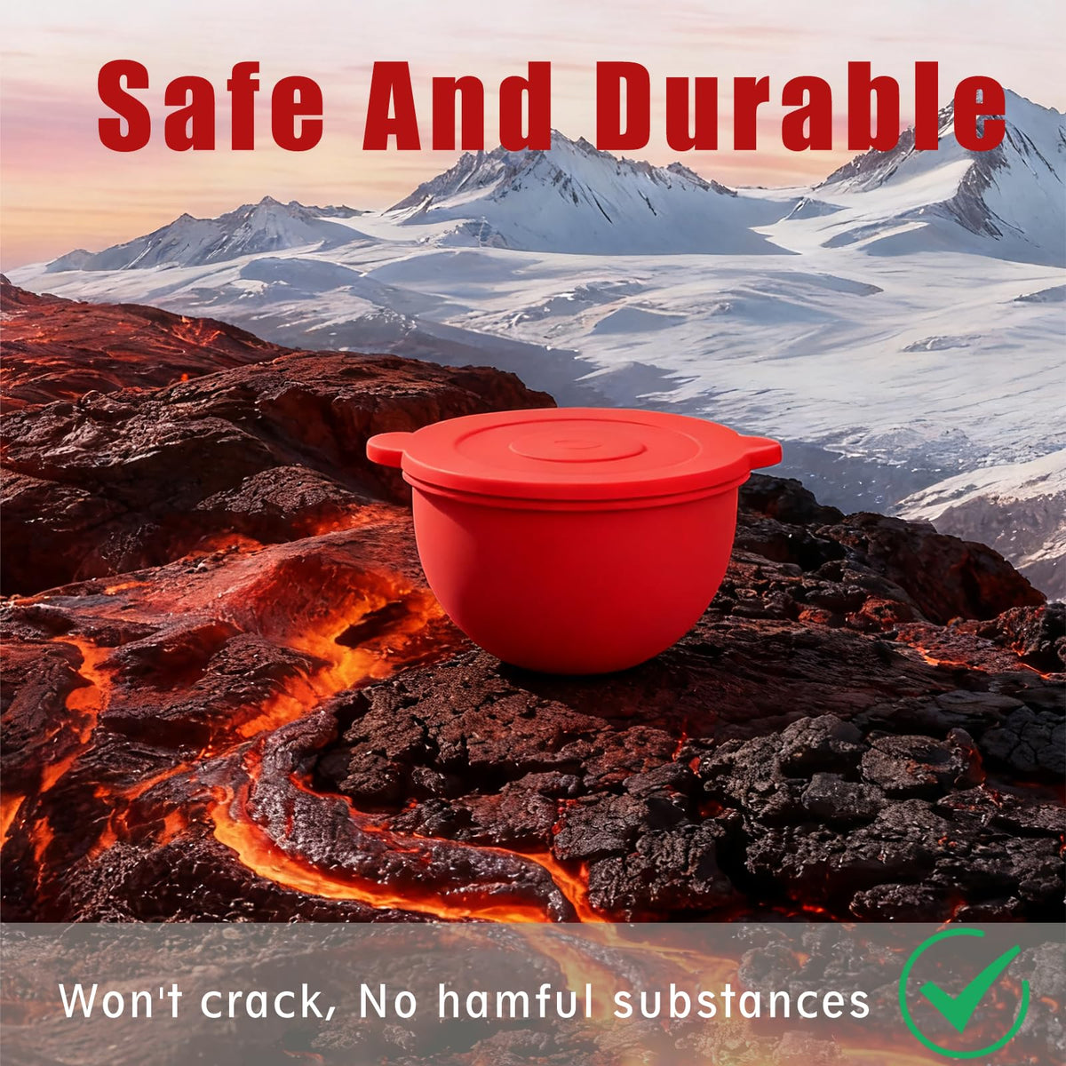 Heat-resistant liners handle hot and cold recipes with ease