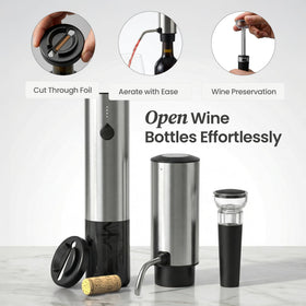 Easeity wine aerator dispenser enhances aroma and pour control